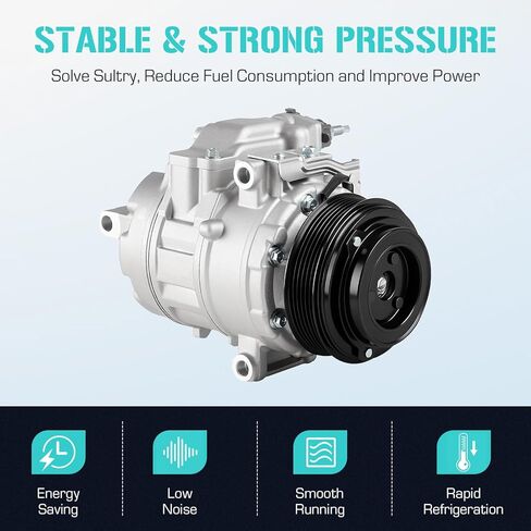AC Compressor Fit for 2013-2019 Ford Explorer & Flex & Taurus 3.5L, 2013-2016 Lincoln MKS/MKZ 3.5L 3.7L, 2013-18 MKT 3.5 3.7, 2013-2019 Police Interceptor Sedan 3.5 3.7, CO11357C in Kuwait