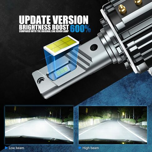 YCLL LED Lights Adapter Retainer Holder Specific Fit for VW Passat Golf GTI Jetta Ti-guan,600% Brightness CSP Chip Plug & Play，100W LED Kit 6500K White,2Pack in Saudi Arabia