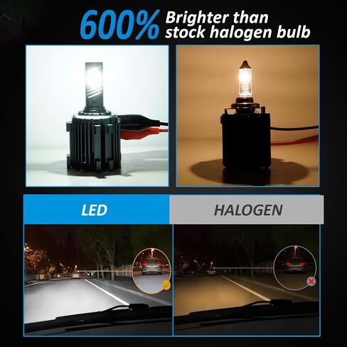 YCLL LED Lights Adapter Retainer Holder Specific Fit for VW Passat Golf GTI Jetta Ti-guan,600% Brightness CSP Chip Plug & Play，100W LED Kit 6500K White,2Pack in Saudi Arabia