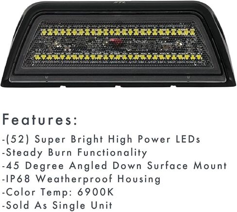 SpeedTech Lights Carbine LED Work Light – 45° Angled Surface Mount, Clear Lens, IP68 Waterproof, 52W, 2296 Lumens, 10-30V Power in Saudi Arabia