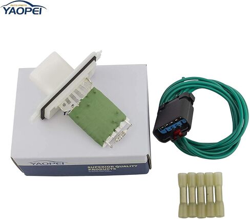 Car Heater Blower Motor Resistor + Plug Wiring Harness for 2007-2009 Chrysler Aspen Dodge Dakota Dodge Durango Replace # 4885635AA 5061575AA in Kuwait