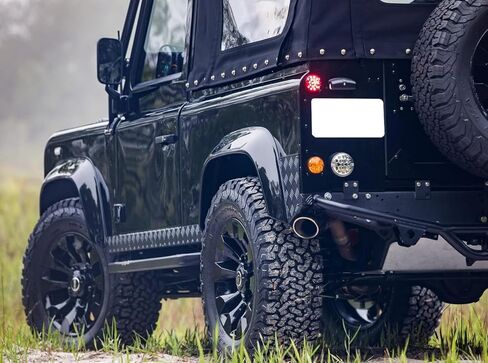 مجموعة إضاءة لوحة ترخيص LED كاملة 3 وات من iJDMTOY OEM-Fit متوافقة مع Land Rover Defender، السلسلة 2A، 3 موديلات، مدعومة بـ 18-SMD Xenon White LED in Kuwait