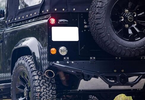مجموعة إضاءة لوحة ترخيص LED كاملة 3 وات من iJDMTOY OEM-Fit متوافقة مع Land Rover Defender، السلسلة 2A، 3 موديلات، مدعومة بـ 18-SMD Xenon White LED in Kuwait