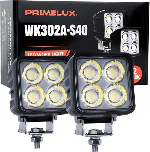 184W 14000LM LED Work Lights, 4 Inch IP68 Waterproof Wide Flood Beam LED Tractor Light Bars, 5700K Daylight 12V-24V LED Work Lights for Truck, ATV, UTV, Farm & Off-Road Vehicles 2 Pack in Saudi Arabia