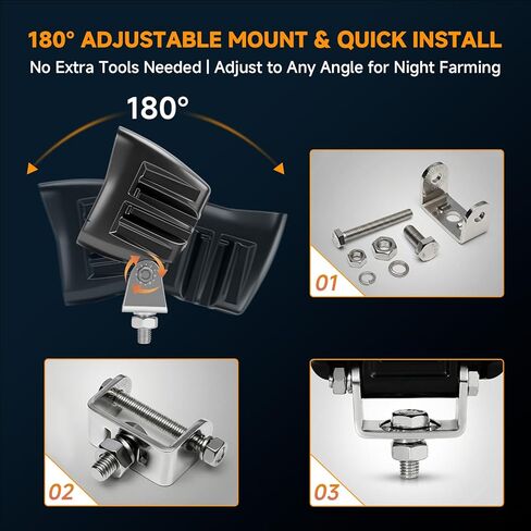 184W 14000LM LED Work Lights, 4 Inch IP68 Waterproof Wide Flood Beam LED Tractor Light Bars, 5700K Daylight 12V-24V LED Work Lights for Truck, ATV, UTV, Farm & Off-Road Vehicles 2 Pack in Saudi Arabia