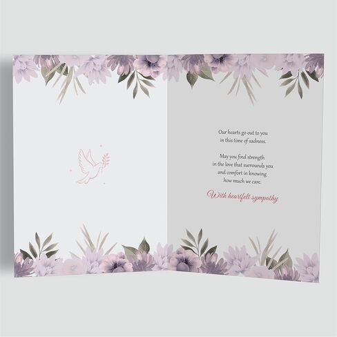 Sympathy Card for Loss of Mom, Loss of Mother – A5 Card with Printed Verse – Premium UK Made Design in Saudi Arabia