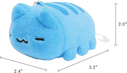 Mini Plush Doll Charm 3.1", Kawaii Stuffed Animal Keychain for Backpacks, Totes, and Keys, Small Travel Buddy & Room Decor, Perfect Starter Collectible Gift in Saudi Arabia