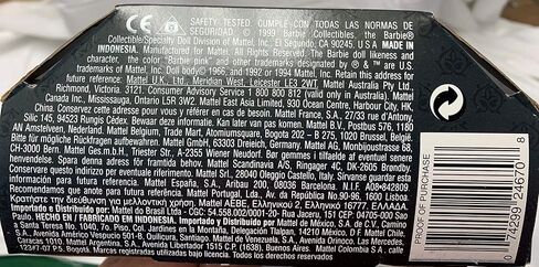 Spanish Barbie Dolls of The World 1999 in Kuwait