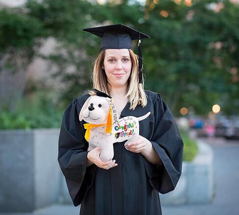 Printualist Personalized Class of 2026 Graduation Dog 12 Inch - Custom Autograph Congratulations Gift Stuffed Animal with Custom Name and Year - Congrats Grad in Saudi Arabia