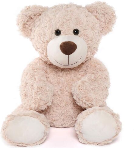 Tezituor Big Teddy Bear Stuffed Animal 39inch - Classic Large Teddy Bear - Brown Large Stuffed Bear Plush Toys for Kid Christmas Birthday - Gift for Girlfriend in Saudi Arabia