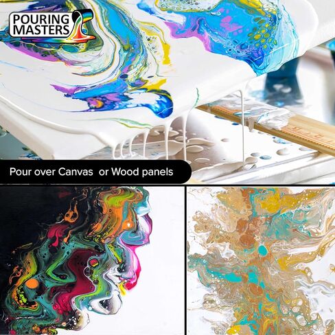 Pouring Masters Neon Green with Envy Ready to Pour Acrylic Pouring Paint - Premium 32-Ounce Pre-Mixed Fluid Acrylic Paint - Fluid Art Supplies for Canvas, Wood, Paper, Tile & Rocks in Kuwait