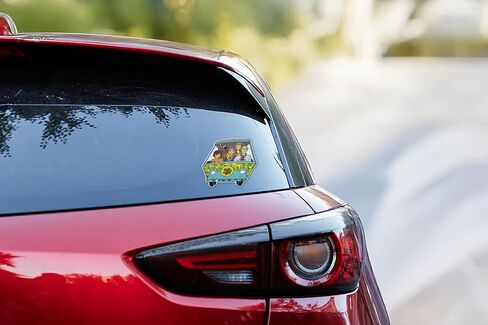 Elektroplate Officially Licensed Scooby-Doo Gang Mystery Machine Reflective Decal (3.5" x 3.8") | Premium Auto-grade All Weather Vinyl Sticker for Car, Water Bottle, Tablet, Phone & more | Made in USA in Kuwait