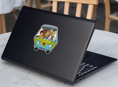 Elektroplate Officially Licensed Scooby-Doo Gang Mystery Machine Reflective Decal (3.5" x 3.8") | Premium Auto-grade All Weather Vinyl Sticker for Car, Water Bottle, Tablet, Phone & more | Made in USA in Kuwait