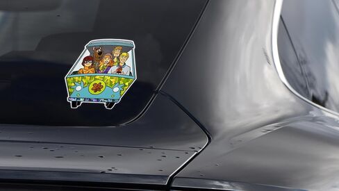 Elektroplate Officially Licensed Scooby-Doo Gang Mystery Machine Reflective Decal (3.5" x 3.8") | Premium Auto-grade All Weather Vinyl Sticker for Car, Water Bottle, Tablet, Phone & more | Made in USA in Kuwait