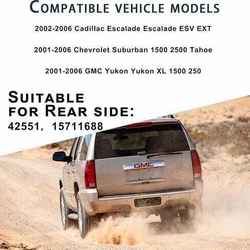 42551 Windshield Rear Wiper Arm Compatible with Chevrolet Cadillac GMC 2002-2006 Escalade ESV EXT 2001-2006 Suburban 1500 2500 Tahoe 2001-2006 GMC Yukon XL 1500 2500 Replace OE 15711688 in Saudi Arabia