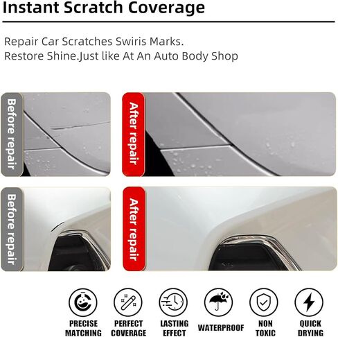 Diamond Black Crystal Pearl-Coat(PXJ/KXJ) Car Paint Touch Up Pen for Dodge,2-In-1 Color Accurate Touch Up Car Scratch Repair Paint Match Dodge Series Automotive Scratch Remover for Nicks&Chips Repair in Saudi Arabia