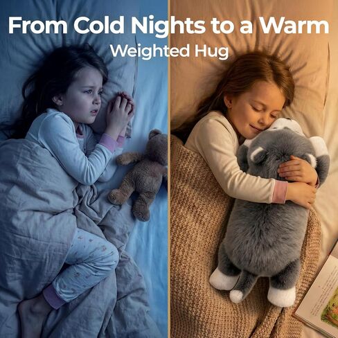 Mewaii Weighted Stuffed Animals with Microwavable Heating Pad - 5 lbs Adjustable, Heatable & Coolable Dog Stuffed Animal for Realistic Hug, Removable Inner Pad, Plush Gifts for Adults & Kids(23 Inch) in Saudi Arabia