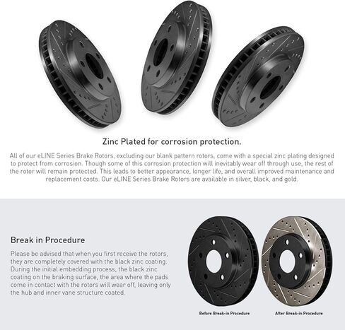 R1 Concepts Front and Rear Brakes and Rotors| Drilled Slotted Brake Rotors| Front and Rear Semi-Metallic Brake Pads and Rotors Kit| Fits 2005-2010 Chrysler 300, 2012-2014 Chrysler 300 in Kuwait
