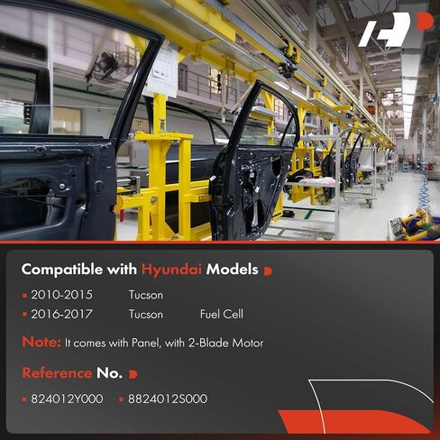 منظم نوافذ كهربائي ممتاز مع محرك أمامي للسائق متوافق مع Hyundai Tucson 2010-2017، مع محرك ثنائي الدبوس in Kuwait