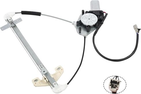 Rear Left Driver Side Power Window Regulator w/Motor Electric Compatible with Civic Sedan 2001-2005 (US Built Only) 80721-2Y000 741-744 125-58768L 660078 in Kuwait