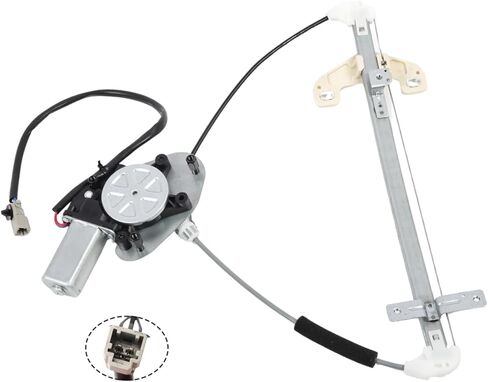 Rear Left Driver Side Power Window Regulator w/Motor Electric Compatible with Civic Sedan 2001-2005 (US Built Only) 80721-2Y000 741-744 125-58768L 660078 in Kuwait