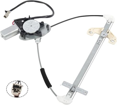 Rear Left Driver Side Power Window Regulator w/Motor Electric Compatible with Civic Sedan 2001-2005 (US Built Only) 80721-2Y000 741-744 125-58768L 660078 in Kuwait