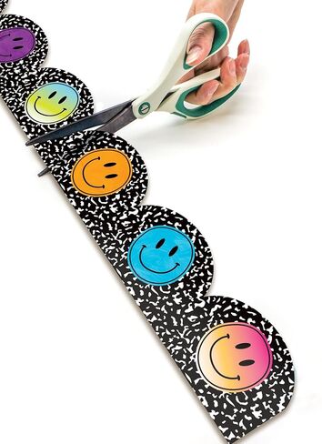Teacher Created Resources Brights 4Ever Smiley Faces Die-Cut Rolled Border Trim (TCR9264) in Saudi Arabia