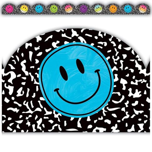 Teacher Created Resources Brights 4Ever Smiley Faces Die-Cut Rolled Border Trim (TCR9264) in Saudi Arabia