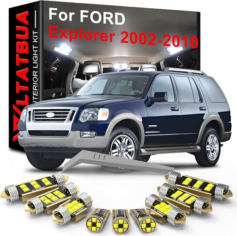 LED Interior Light Kit Package Replacement for FORD Explorer 2002 2003 2004 2005 2006 2007 2008 2009 2010 in Kuwait