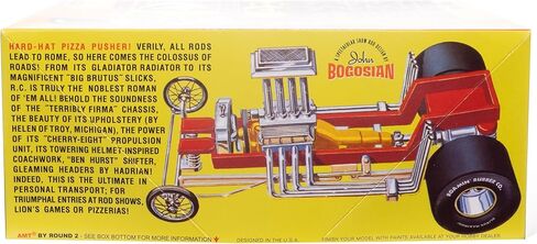 AMT Li’l Roamin’ Chariot Show Rod Model Kit 1:25 Scale – Retro Reissue of 1971 Classic Design, 100+ Parts, Chrome & Vinyl Details, Colorful Decals – Skill Level 2 – Paint & Glue Required in Kuwait
