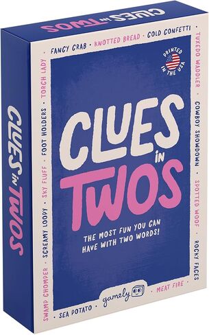 Clues in Twos | The Most Fun You can Have with Two Words! | A Family Friendly Party Game Perfect for Teens & Adults | Age 12+ | 2-8 Players (Classic Edition) in Saudi Arabia