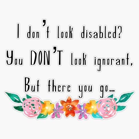 I Dont Look Disabled? Heavy Duty Car Magnet Vehicle Bumper Sign Removable 5" in Saudi Arabia