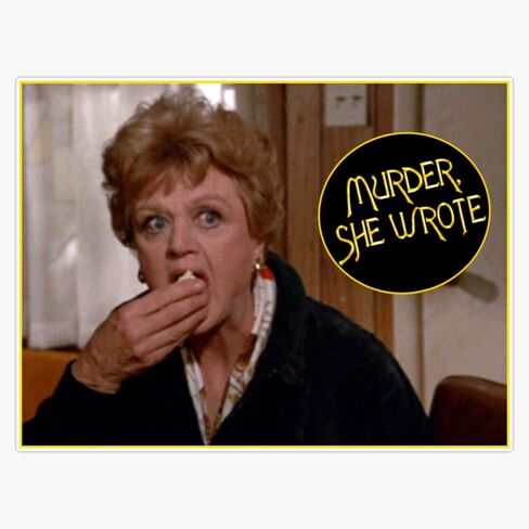 Magnet Jessica Fletcher - Murder She Wrote v. 2 Magnetic Vinyl Sticker Decal 5" in Saudi Arabia
