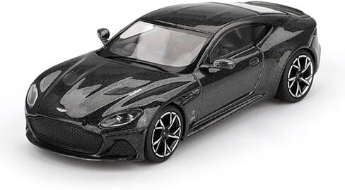 Diecast Model Car Compatible with Mini GT 1:64 Aston Martin DBS 007 Edition Black Limited Edition MGT01008 in Kuwait