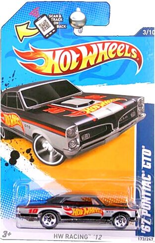 Hot Wheels 2012 HW Racing 1967 Pontiac GTO Black in Kuwait