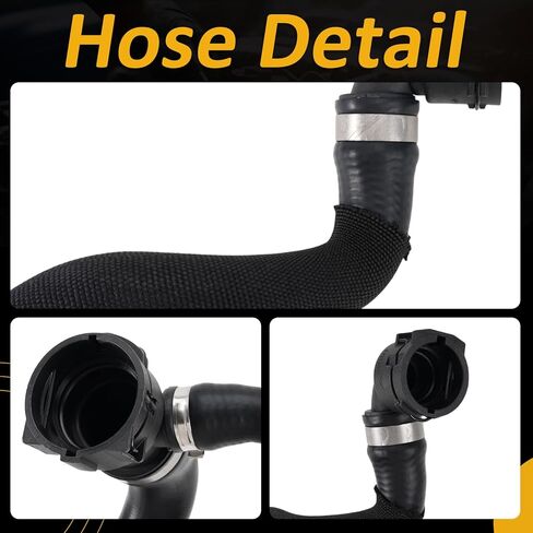 17127586774 Upper Radiator Coolant Hose 2008-2019 For BMW E70 F15 E71 F16 Replacement # 17127576356 7576356 7586774 V202407 70698 27434A 753914 103465 824564601 053014 97813 2420551 226101 in Saudi Arabia