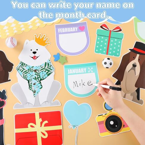 Pet Dog Bulletin Board Classroom Decorations Set Back to School Bulletin Board Dog Paw Paper Cutouts Borders Motivational DIY Birthday Banners for Nursery Chalkboard Wall Door Decor Teachers Supplies in Kuwait