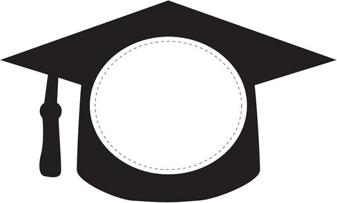 Graduation Cap Paper Cutouts 100pcs | Bulletin Board Cut Outs for Grad Party Decorations, Classroom, Table Decor in Kuwait