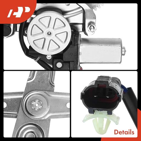 A-Premium Power Window Regulator with Motor Compatible with Kia Sorento 2003-2009 Sport Utility Rear Driver Side in Kuwait