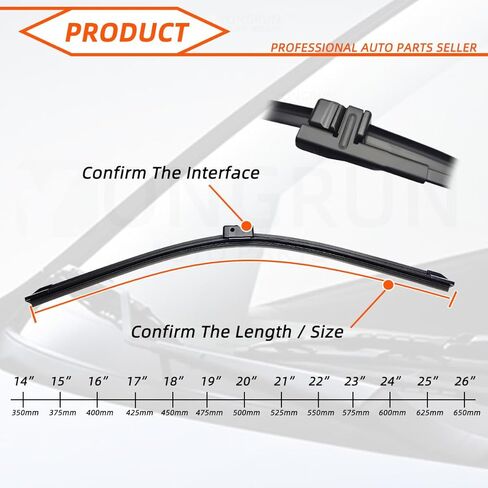 Auto Car Wipers 2PCS, 21"+19" Front And Rear Replacement for VW Passat Variant(Estate) 2001-2008, Windshield Wiper Blades Original Equipment Wiper Blade, That Meet OEM Quality Easy DIY Install in Saudi Arabia