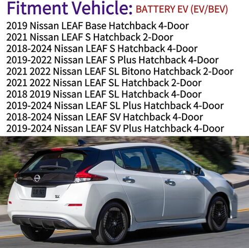 Rear Wiper Blade & Arm Replacement for Nissan LEAF Hatchback 2018-2025 2024 2023 2022 2021 2020 2019 OEM Fit S SL SV Plus Trims BATTERY EV & Electric Rear Back Windshield Wiper Blade Set in Saudi Arabia