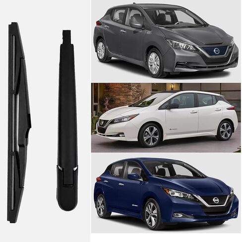 Rear Wiper Blade & Arm Replacement for Nissan LEAF Hatchback 2018-2025 2024 2023 2022 2021 2020 2019 OEM Fit S SL SV Plus Trims BATTERY EV & Electric Rear Back Windshield Wiper Blade Set in Saudi Arabia