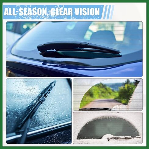 Motoforti Rear Windshield Wiper Blade Arm Replacement Set OEM Quality Fit for Ford Fiesta MK6 2008-2019 - Pack of 2 Long-lasting in Kuwait