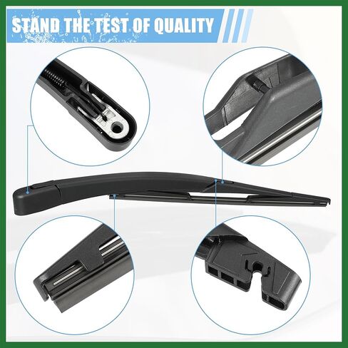 Motoforti Rear Windshield Wiper Blade Arm Replacement Set OEM Quality Fit for Ford Fiesta MK6 2008-2019 - Pack of 2 Long-lasting in Kuwait