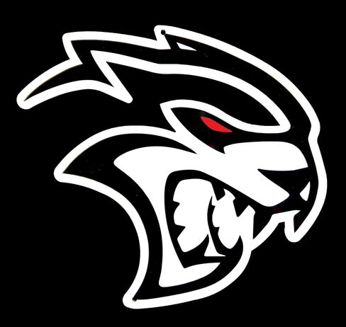ZIC Motorsports Dodge Hellcat Redeye Logo Steel Magnet (Magnet - 4" X 3.8") in Saudi Arabia