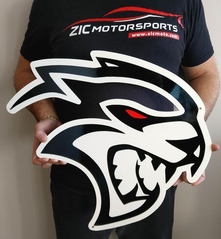 ZIC Motorsports Dodge Hellcat Redeye Logo Steel Magnet (Magnet - 4" X 3.8") in Saudi Arabia