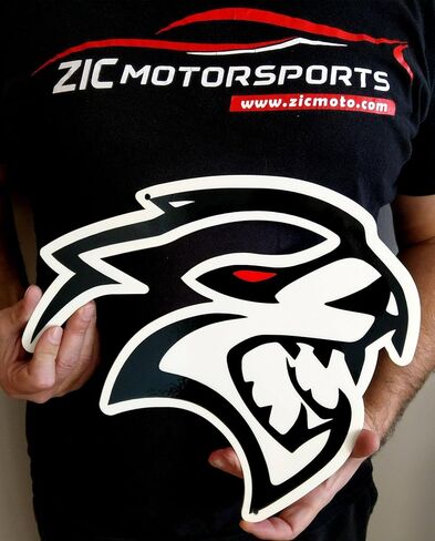 ZIC Motorsports Dodge Hellcat Redeye Logo Steel Magnet (Magnet - 4" X 3.8") in Saudi Arabia