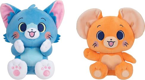 Jazwares Warner Bros. Discovery Tom and Jerry, Gokko 8 بوصة قطيفة - قطعتان - قطيفة مرخصة رسميًا - لجميع الأعمار in Kuwait