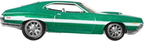 Hot Wheels Premium Fast & Furious 1972 Ford Gran Torino Sport, 1:64 Scale, Green in Kuwait