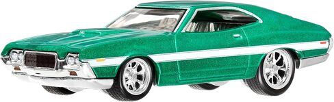 Hot Wheels Premium Fast & Furious 1972 Ford Gran Torino Sport, 1:64 Scale, Green in Kuwait